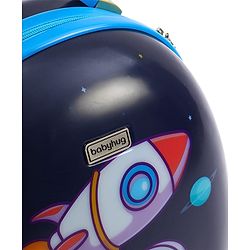 Babyhug Trolley Bag Space Theme Print Purple - 16 Inches
