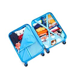Babyhug Trolley Bag Tiger Print Pack of 2 Blue -18 & 20 Inches