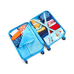 Babyhug Trolley Bag Space Theme Print Pack of 2 Purple -18 & 20 Inches