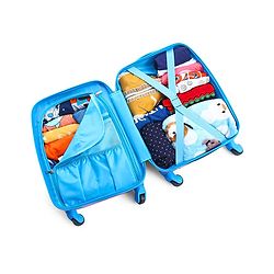 Babyhug Trolley Bag Space Theme Print Pack of 2 Purple -18 & 20 Inches