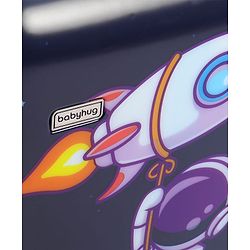 Babyhug Trolley Bag Space Theme Print Pack of 2 Purple -18 & 20 Inches