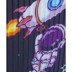 Babyhug Trolley Bag Space Theme Print Pack of 2 Purple -18 & 20 Inches