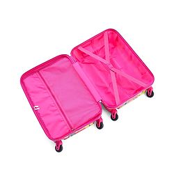 Babyhug Trolley Bag Owl Print Pack of 2 Dark Pink -18 & 20 Inches