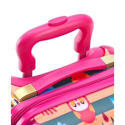 Babyhug Trolley Bag Owl Print Pack of 2 Dark Pink -18 & 20 Inches