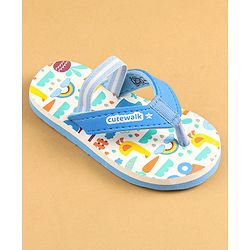 Cute Walk by Babyhug Flip Flops Unisex Blue 21