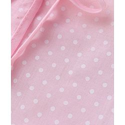 Babyhug 100% Cotton Woven Sleeveless Front Tie Knot Jhablas With Polka Dot Print Pack of 5 - Multicolour