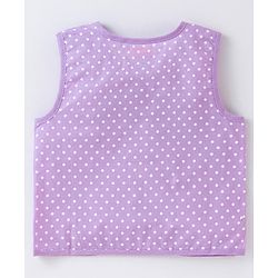 Babyhug 100% Cotton Woven Sleeveless Front Tie Knot Jhablas With Polka Dot Print Pack of 5 - Multicolour