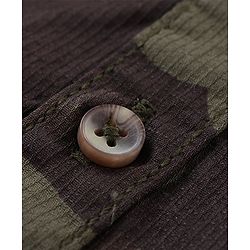 Babyhug Full Sleeves Hooded Shirt With Camouflage Print - Multicolour