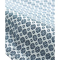 Babyhug Cotton Woven Full sleeves Mandarin Collar Shirt with Kurta Print - White & Blue