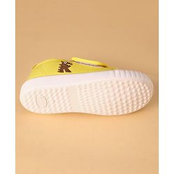 Cute Walk by Babyhug Casual Shoes with Velcro Closure Animal Print - Yellow