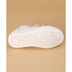 Cute Walk by Babyhug Casual Shoes with Velcro Closure &  Floral Print - Blue