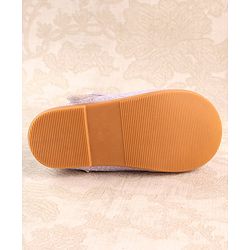 Cute Walk by Babyhug Ballerina with Velcro Closure & Bow Applique - Purple