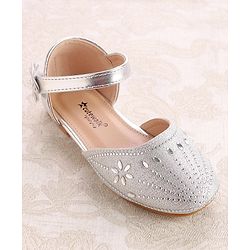 Cute Walk by Babyhug Ballerinas with Velcro Closure - Bow Applique - Golden