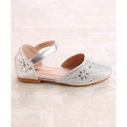 Cute Walk by Babyhug Ballerinas with Velcro Closure - Bow Applique - Golden