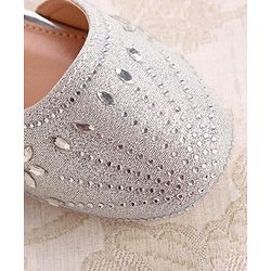 Cute Walk by Babyhug Ballerinas with Velcro Closure - Bow Applique - Golden