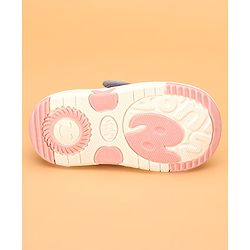 Cute Walk by Babyhug Velcro Closure & Candy Applique Casual Shoes - Grey