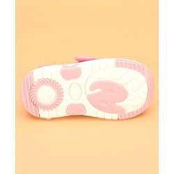 Cute Walk by Babyhug Velcro Closure & Candy Applique Casual Shoes - Pink