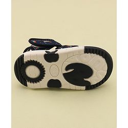 Cute Walk by Babyhug Musical Sandals with Velcro Closure & Star Applique - Navy
