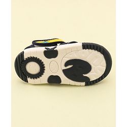 Cute Walk by Babyhug Velcro Closure Musical Sandals With Teddy Patch-Blue