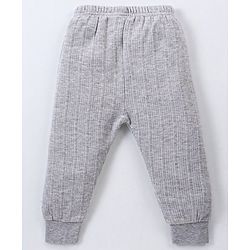 Babyhug Full Length  Thermal Bottom Wear Solid - Light Grey