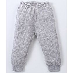 Babyhug Full Length  Thermal Bottom Wear Solid - Light Grey