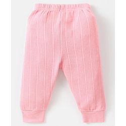 Babyhug Full Length Thermal Bottom Wear Solid - Pink