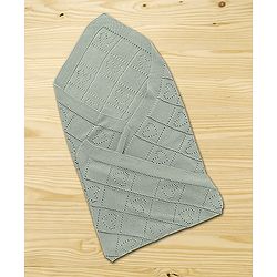Babyhug Premium Cotton Knitted Blanket - Grey