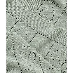 Babyhug Premium Cotton Knitted Blanket - Grey