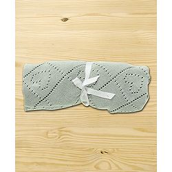 Babyhug Premium Cotton Knitted Blanket - Grey