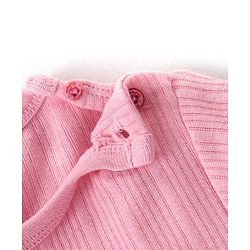 Babyhug Full Sleeves Solid Color Pullover Thermal Vest - Pink