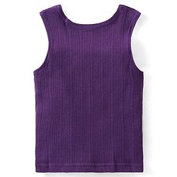 Babyhug Sleeveless Solid Colour Thermal  Pullover Vest - Purple