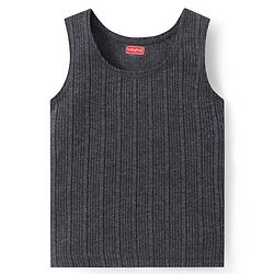 Babyhug Solid Full Sleeves Thermal Vests & Pant Set - Dark Grey