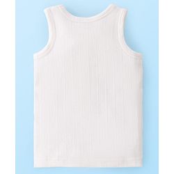 Babyhug Full Sleeves Solid Colour Thermal Vest Pullover & Pant - Off White