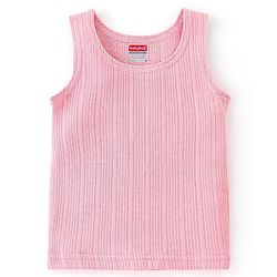 Babyhug Full Sleeves Solid Thermal Vests & Pant Set -Pink