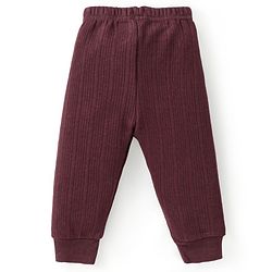 Babyhug Full Sleeves Thermal Innerwear Set - Maroon
