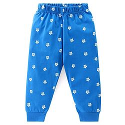 Babyhug Cotton Knit Half Sleeves Night Suit with Polka Dots & Text Print - Yellow & Blue