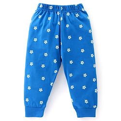 Babyhug Cotton Knit Half Sleeves Night Suit with Polka Dots & Text Print - Yellow & Blue