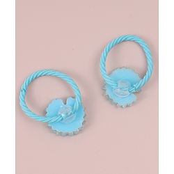 Babyhug  Free Size  Hair Pins & Clips  with Floral Applique - Blue