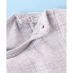 Babyhug Full Sleeve  Solid Color Pull Over Thermal Vest Pack of 2 - Light & Dark Grey