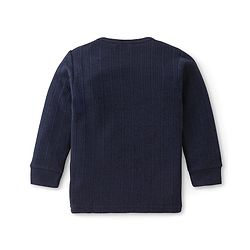 Babyhug Full Sleeves Pullover Thermal Wear Pack of 2 - Red & Navy Blue