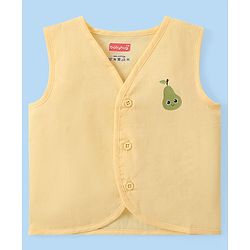 Babyhug 100% Cotton Woven Sleeveless Checkered & Printed Front Open Jhablas Pack Of 3 - Multicolor
