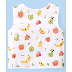 Babyhug 100% Cotton Woven Sleeveless Checkered & Printed Front Open Jhablas Pack Of 3 - Multicolor