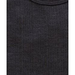 Babyhug Pull Over Sleeveless Solid Thermal Vest  - Dark Grey