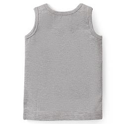 Babyhug Sleeveless Pull Over Thermal Vest - Light Grey