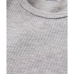 Babyhug Sleeveless Pull Over Thermal Vest - Light Grey