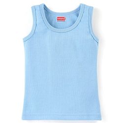 Babyhug Sleeveless Solid Colour Pull Over Thermal Vest - Blue
