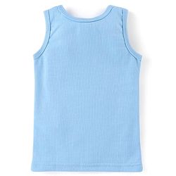 Babyhug Sleeveless Solid Colour Pull Over Thermal Vest - Blue