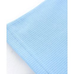 Babyhug Sleeveless Solid Colour Pull Over Thermal Vest - Blue