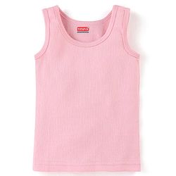 Babyhug Sleeveless Pull Over Solid olour Thermal Vest - Pink