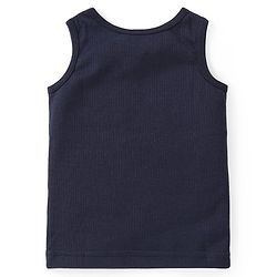 Babyhug Sleeveless Pull Over Thermal Vest - Navy Blue